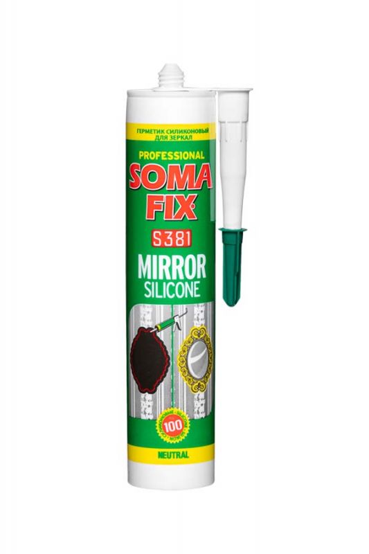 Силіконовий герметик SomaFix 310 мл для дзеркал прозорий