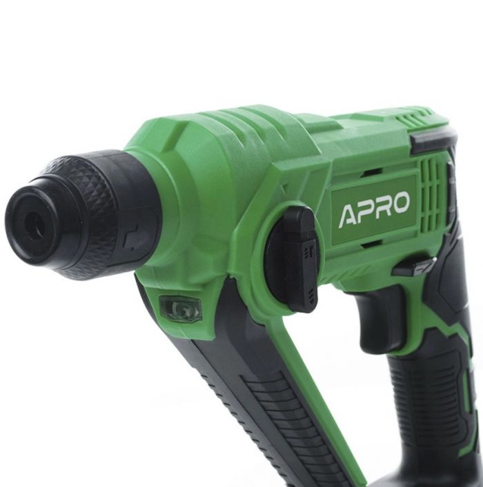 Перфоратор SDS+ APRO 1,5Дж, 2А, 20CH, 1 (АКБ, кейс)