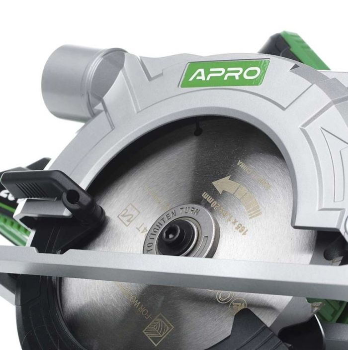 Циркулярна пила APRO 20В, 165мм, 20CS, без АКБ