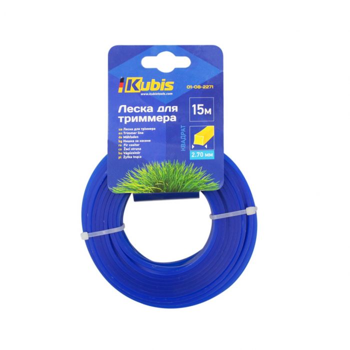 Ліска для тримера "квадрат" Kubis, 15 м