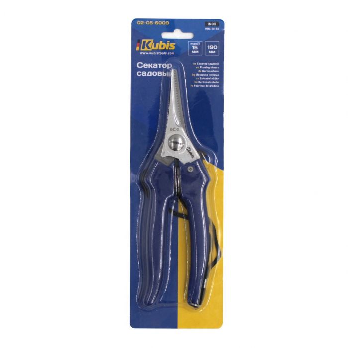 Секатор садовий max 15мм, Kubis, 190мм