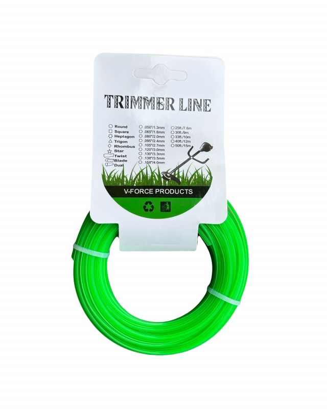 Ліска/жилка для тримера "зірка", 2.40 мм*15 м