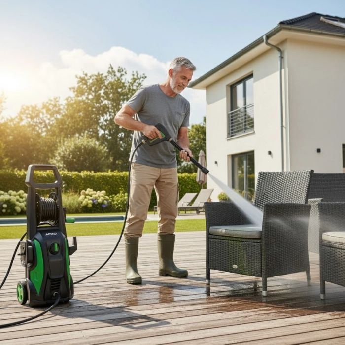 Мийка високого тиску APRO PWH-2100, 2100Вт, ном.6 л/хв, макс. 7.2 л/хв, 120-170 бар