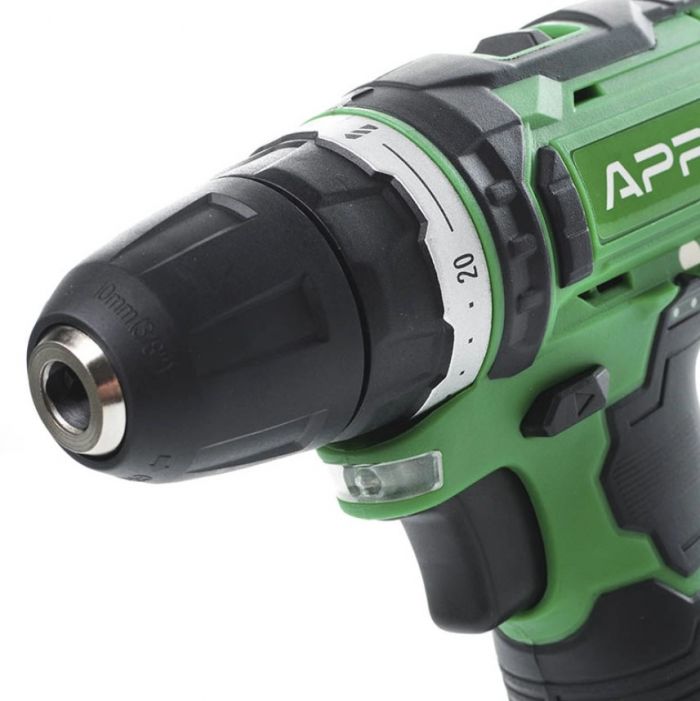 Дриль-шуруповерт APRO 12В,1,5А, 12D, 2 АКБ, ЗУ, кейс